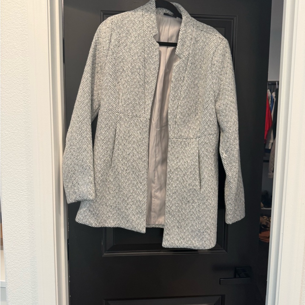Vici Textured Gray Women's Blazer